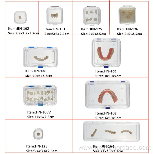 HN-153 15.5x10.5x7.5cm Highly Elastic Denture Membrane Box